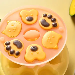 Moule en silicone en forme d'animal pour glaçons et compléments alimentaires bébé.