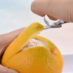 Premium 430 roestvrijstalen ring oranje dunschiller voor het pellen van vers fruit