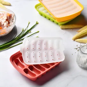 Food-grade silicone sausage mold set for making healthy homemade baby supplements
