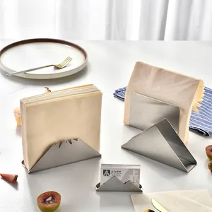Gebürsteter Edelstahl Serviettenhalter Moderner Vertikaler Tisch Handtuchständer Für Restaurant Cafe Hotel Visitenkartenhalter