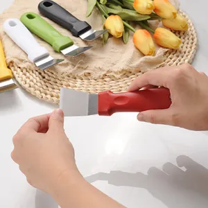 Set di raschietti da cucina in acciaio inossidabile per la pulizia di grasso e gelo