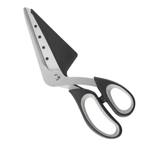 Multifunctional stainless steel detachable 2-in-1 pizza scissors and shovel for baking