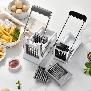 Manual Stainless Steel French Fry Cutter Potato Slicer With Interchangeable Blades Vegetable Fruit Cutter Kitchen Tools