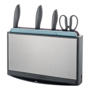 Smart kitchen knife holder with ozone disinfection for knives and boards