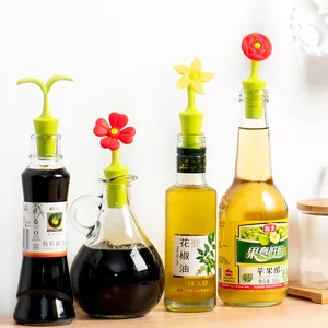 Tappi per bottiglie creativi in silicone a forma di fiore per vino e condimenti vari