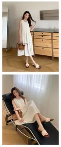 Elegant French style women's woven platform slide sandals for chic summer outdoor wear