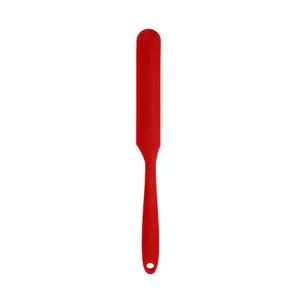 Spatola lunga in silicone rosso monopezzo per pasticceria e miscelazione di creme