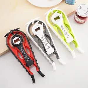 Multifunctional 4-in-1 Jar Opener and 5-in-1 Bottle Opener Set Non-slip Ergonomic Manual Kitchen Tool for Weak Hands