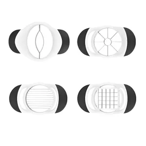 4-piece multi-functional fruit and vegetable slicer set with stainless steel blades