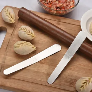 Spatola per Ripieno di Ravioli in Acciaio Inossidabile 304 Cucchiaio per Riempimento Antiscivolo Strumento per Cucina Domestica
