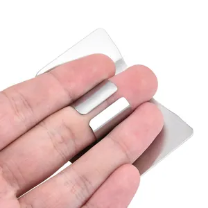 Durable stainless steel finger guard protector for safely cutting vegetables in kitchen
