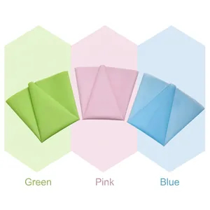 Reusable EVA piping bags set in green, pink, and blue for cake decorating and baking