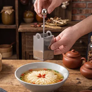 Professional 304 stainless steel tofu mold for creating intricate chrysanthemum flower shapes