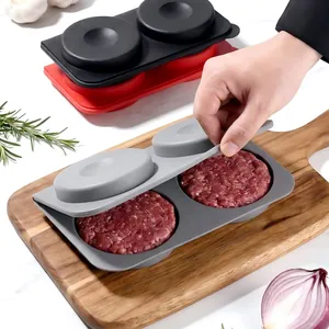 Prensa de silicona para hamburguesas antiadherente para hacer hamburguesas uniformes