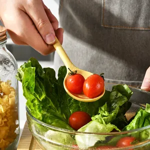 Rutschfester Silikonlöffel in Lebensmittelqualität für die Küche zum Servieren von Salat