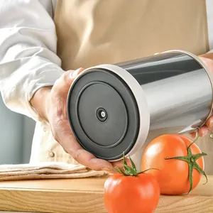 Professional rotating stainless steel kitchen utensil holder for organized storage access