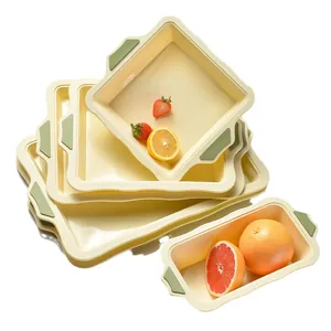 Set of premium non-stick silicone baking trays for cakes and toast DIY home baking