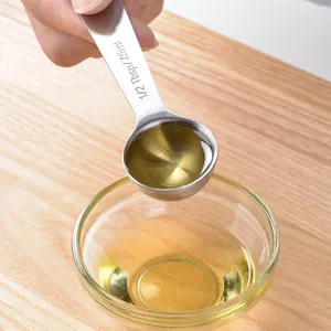 Professional stainless steel 1/2 Tbsp measuring spoon with engraved volume scale