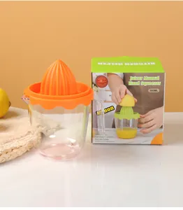Handmatige citruspers voor sinaasappel en citroen met 300ml transparante beker