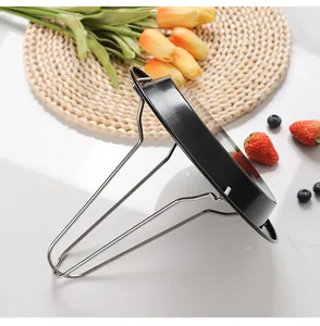 Portable stainless steel roasted chicken rack for outdoor camping BBQ grill tools