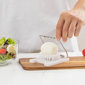 Tagliauova manuale con fili in acciaio inox per affettare uova e prosciutto