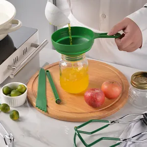 7-piece canning kit for jam making featuring funnel, jar lifter and magnetic lid lifter