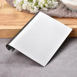 High-quality 430 stainless steel dough scraper and bench cutter tool for home baking