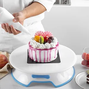 Piatto Girevole per Dolci Professionale Base Antiscivolo Staccabile Strumenti per Panificazione Supporto per Decorazione Torte TT421