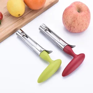 Stainless Steel Apple Corer Openable Fruit Core Remover Tool With Ergonomic T-Handle Kitchen Core Cleaner For Pear Apple
