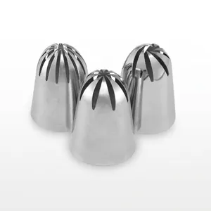 304 Stainless Steel Icing Piping Nozzles Large Seamless Russian Tulip Cream Pastry Tips Cake Decorating Baking Tools Accessories