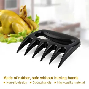 Griffes d'ours ergonomiques pour déchiqueter le porc et découper la viande de BBQ