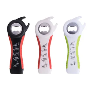 Ouvre-bouteille et ouvre-boîte multifonction 5-en-1 pratique pour bière et sodas