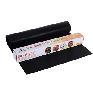 40x50cm non-stick Teflon oven liners and BBQ grill mats with retail packaging box