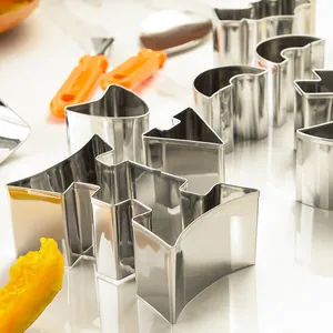 Professional Halloween stainless steel cookie cutters and pumpkin carving DIY tool set