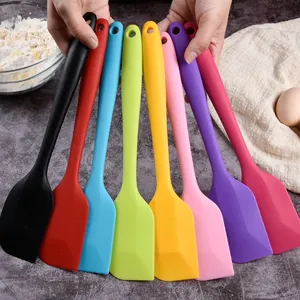 Spatola in Silicone Monoblocco Grande Raschietto per Torte Crema Burro Strumento di Miscelazione Resistente al Calore