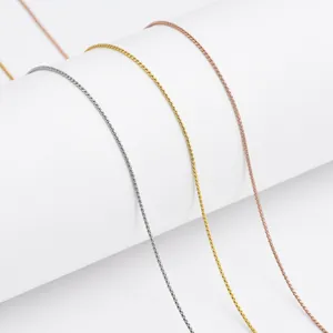 Titanium Steel Minimalist S-link Chain Necklace For Women Gold Silver Rose Gold Clavicle Chain Non-fading Jewelry Gift