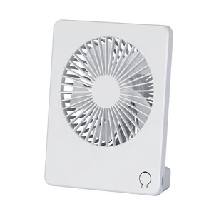 Portable card-shaped USB rechargeable mini desk fan for office and dorm students