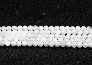 High-quality faceted white jade stone beads for professional DIY jewelry accessory making