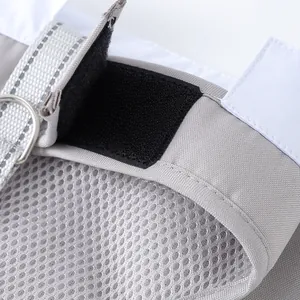 Detailaufnahme Hunde-Tuxedo-Geschirr mit Klettverschluss, atmungsaktivem Mesh und D-Ring