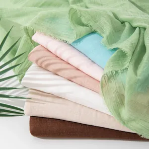 Premium solid color cotton linen scarves for women, lightweight spring autumn shawls
