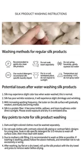 Comprehensive washing and care instructions guide for mulberry silk scarves and shawls
