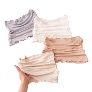Soft mulberry silk neck gaiter and face mask set in breathable neutral colors