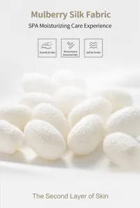 Natural white mulberry silk cocoons showcasing high-quality raw material texture