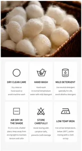 Detailed washing and care guide for silk velvet hair scrunchies with icons