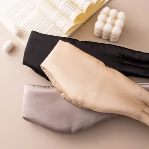 Premium mulberry silk sleep masks for men and women featuring breathable blackout comfort