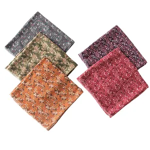 Vintage floral print scarves in multiple colors, lightweight for spring and autumn shawl.