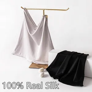 100% Mulberry silk knitted neck gaiter and face mask for summer outdoor sun protection