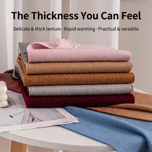 Soft pure wool winter scarves with fringes in various colors for warmth and style