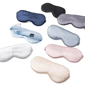 Ensemble de masques de sommeil en soie de mûrier en couleurs variées pour voyage
