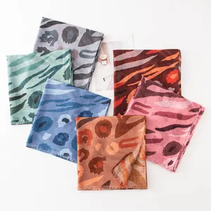 Lightweight women's ethnic animal print scarves in a variety of vibrant colors and patterns